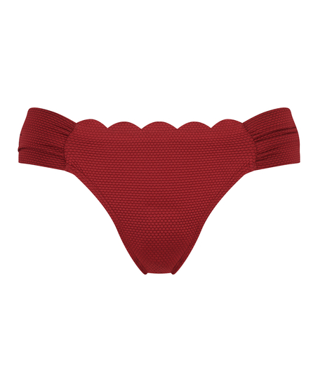 Braguita de bikini Scallop, Rojo