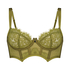 Sujetador longline con aros sin relleno Amelie, Verde