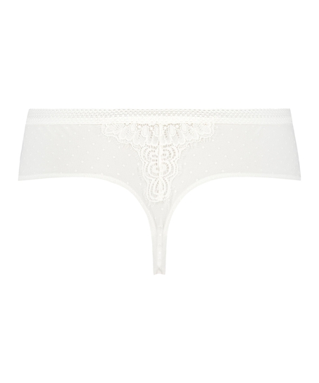 Tanga bóxer Bessie, Blanco