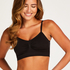 Strappy top sin costuras, Negro