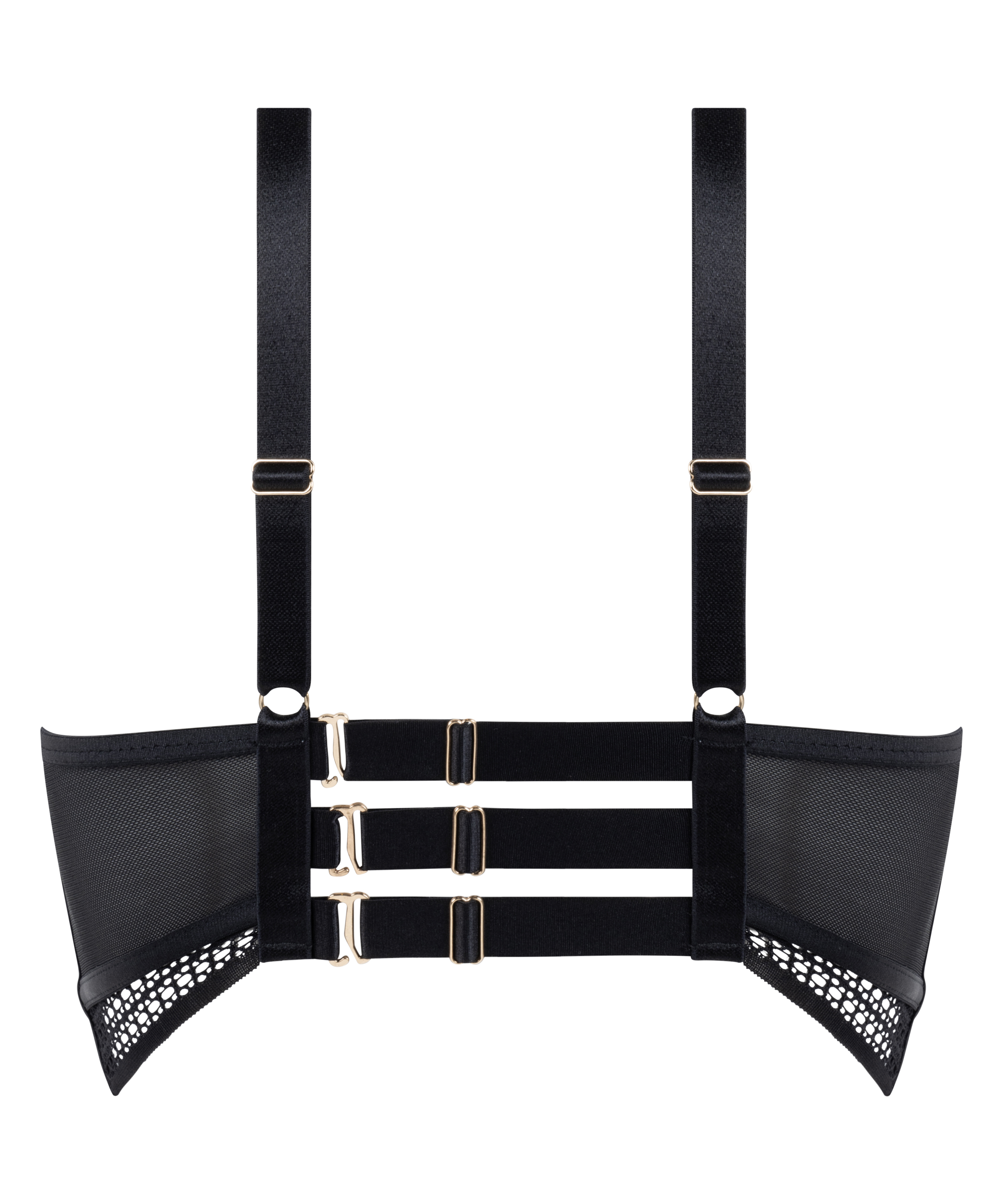 Sujetador largo con aros y sin relleno Missy, Negro, main