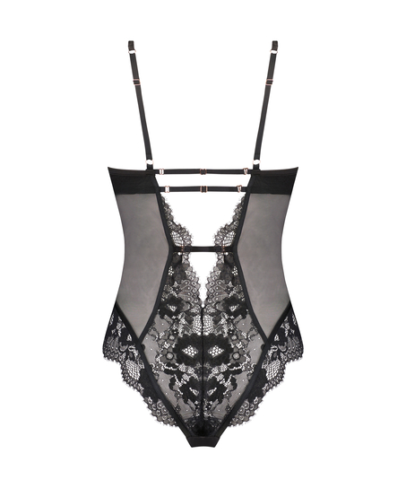 Bodi con aros Gabrielle, Negro