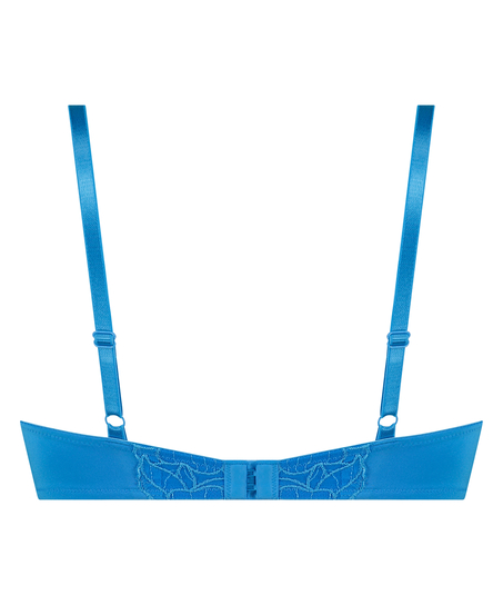 Sujetador longline de aros no preformado Anya, Azul