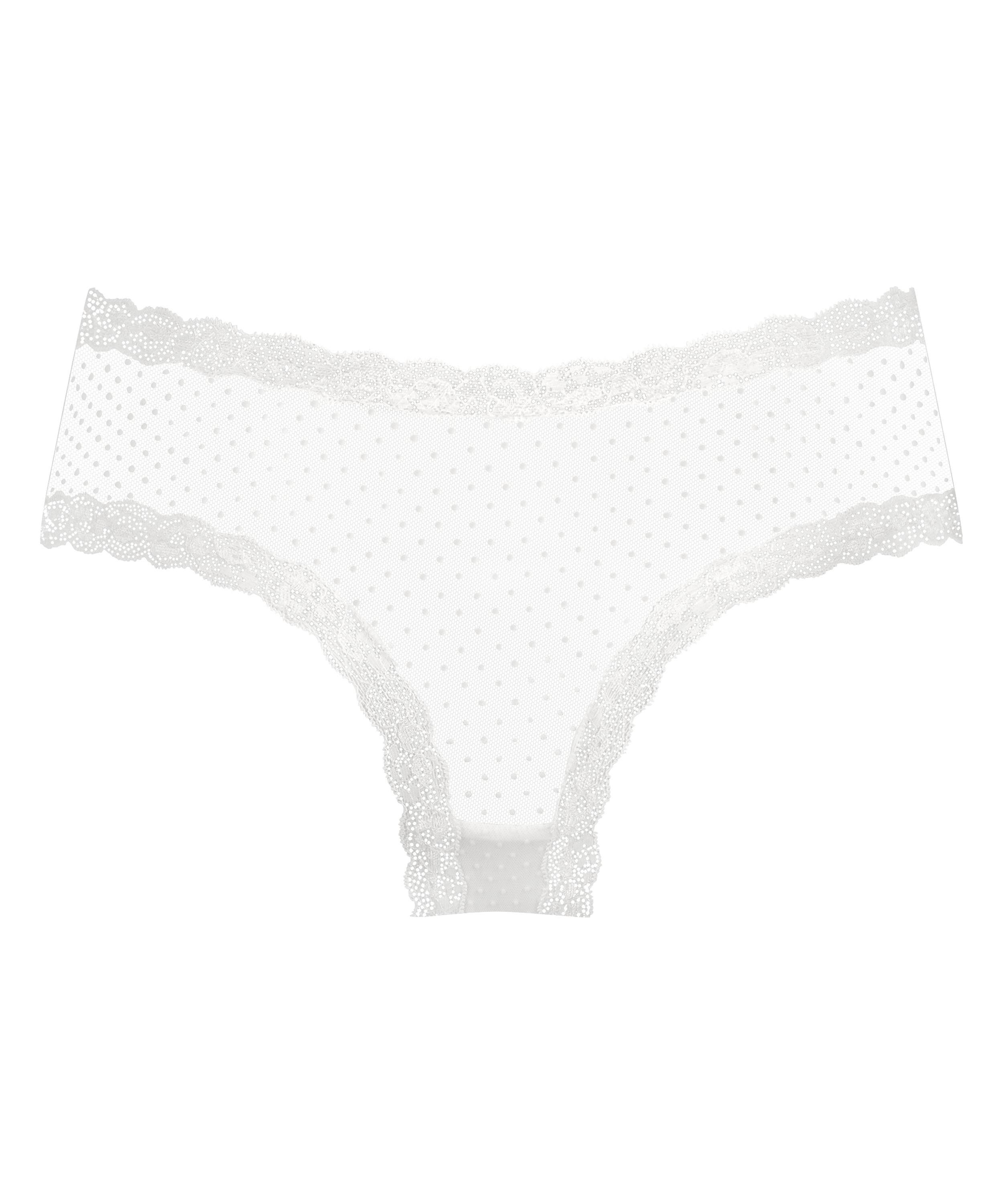 Brasile&ntilde;a en forma de V burn-out mesh, Blanco, main