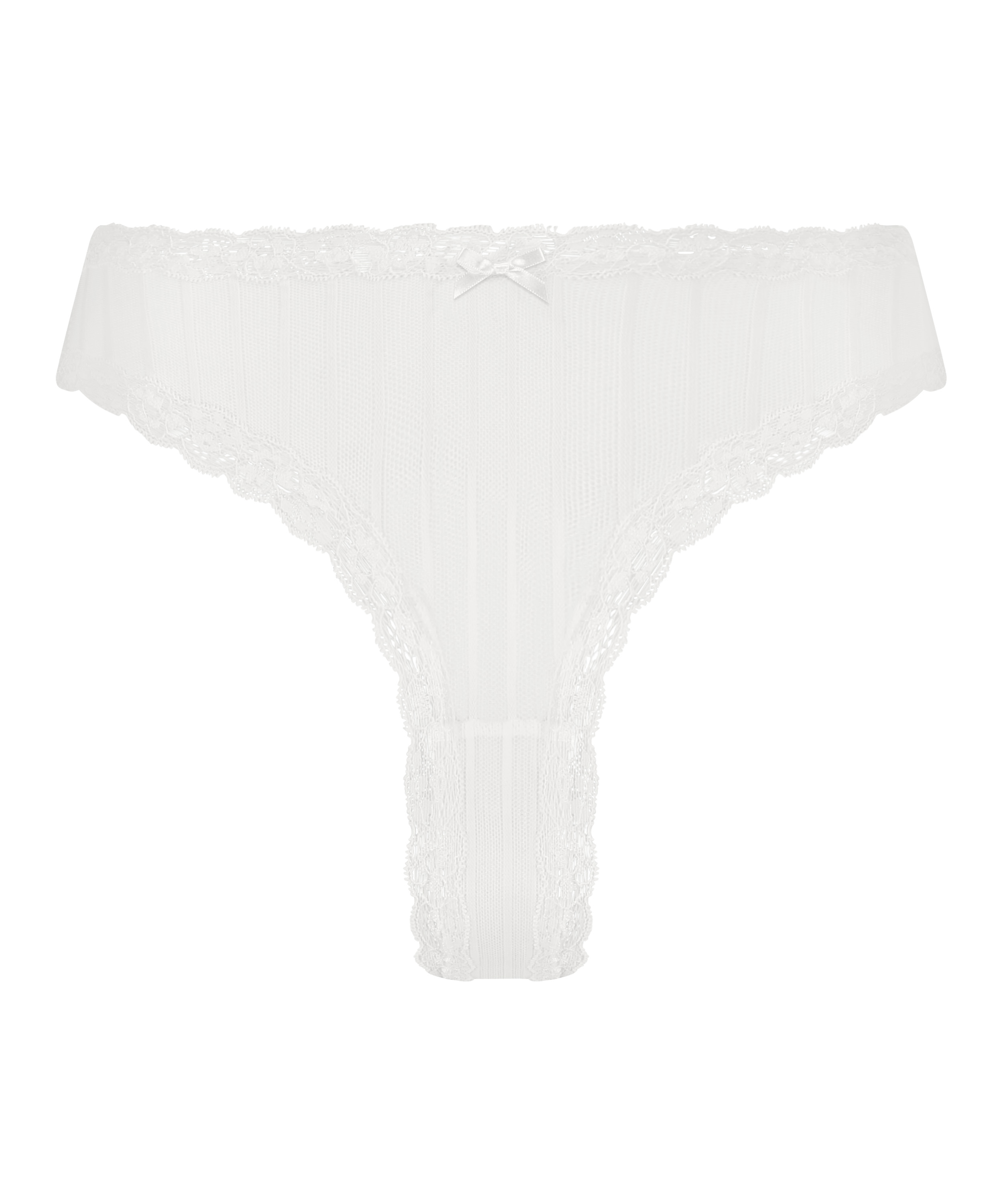 Brasile&ntilde;a en forma de V burn-out mesh, Blanco, main