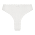 Brasile&ntilde;a en forma de V burn-out mesh, Blanco