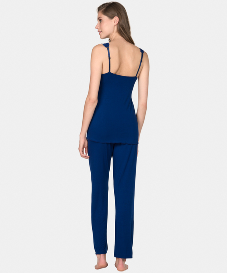 Pyjamaset Modal lace, Azul