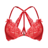 Sujetador push-up con aros y relleno Elissa, Rojo