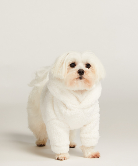 Onesie para perro, Blanco