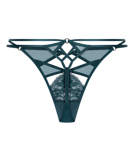 Tanga de talle alto Amel , Azul