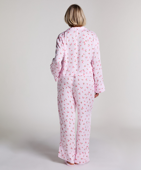 Pantalón de satén, Rosa