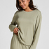 Pyjama Top Loose Pointelle, Verde
