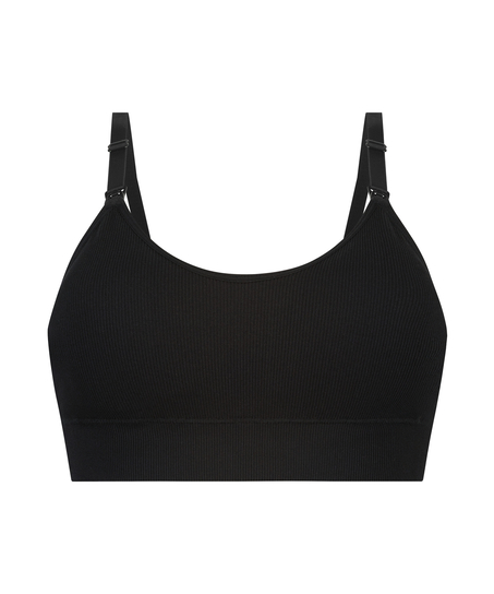 ﻿Sujetador bralette de lactancia Nettie, Negro