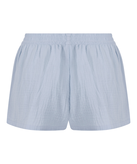 Short de muselina, Azul