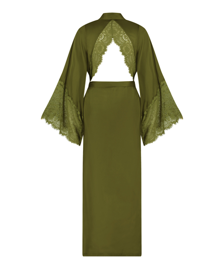 Kimono de sat&eacute;n, Verde