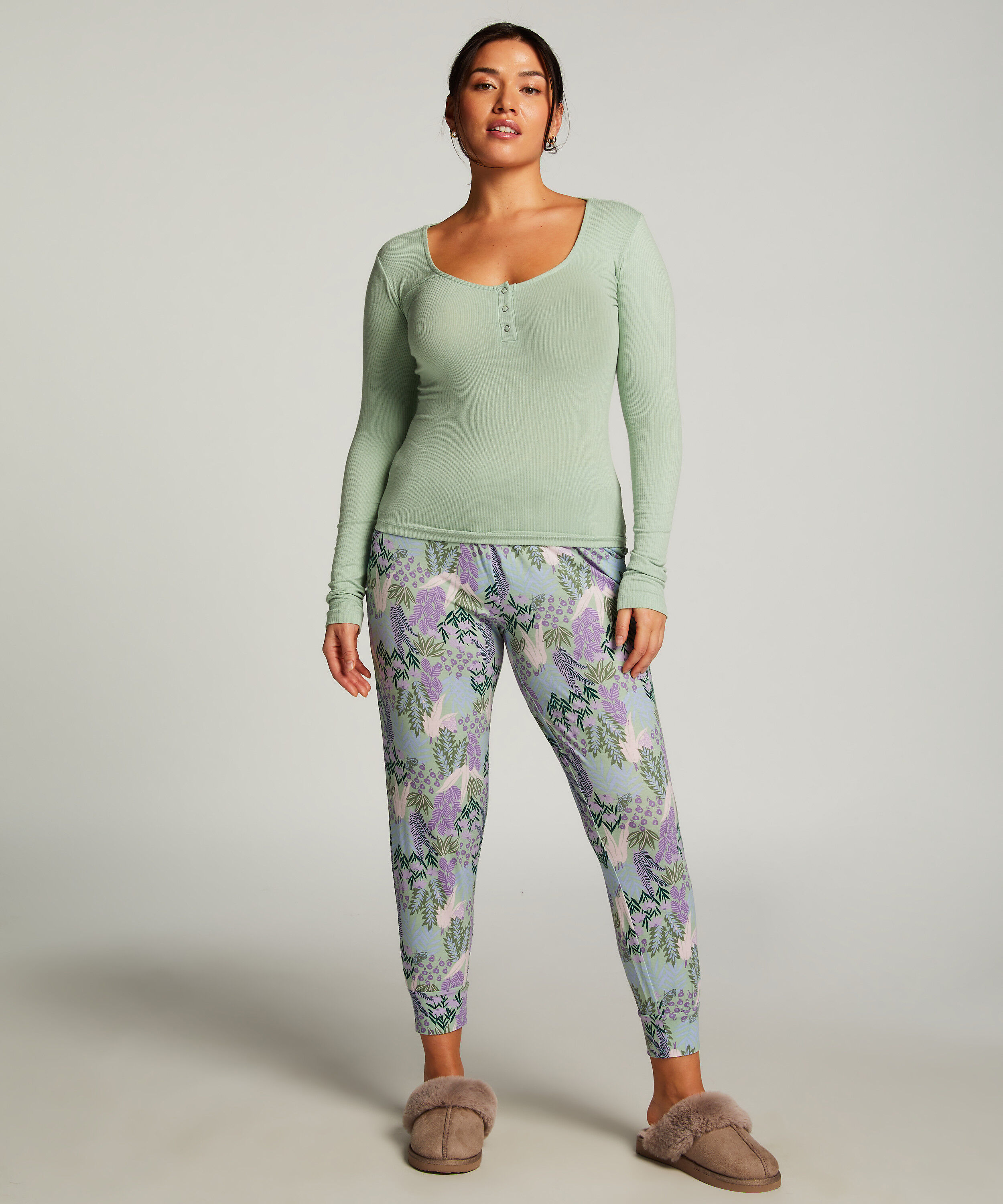 Tall Pantalón de pijama, Verde
