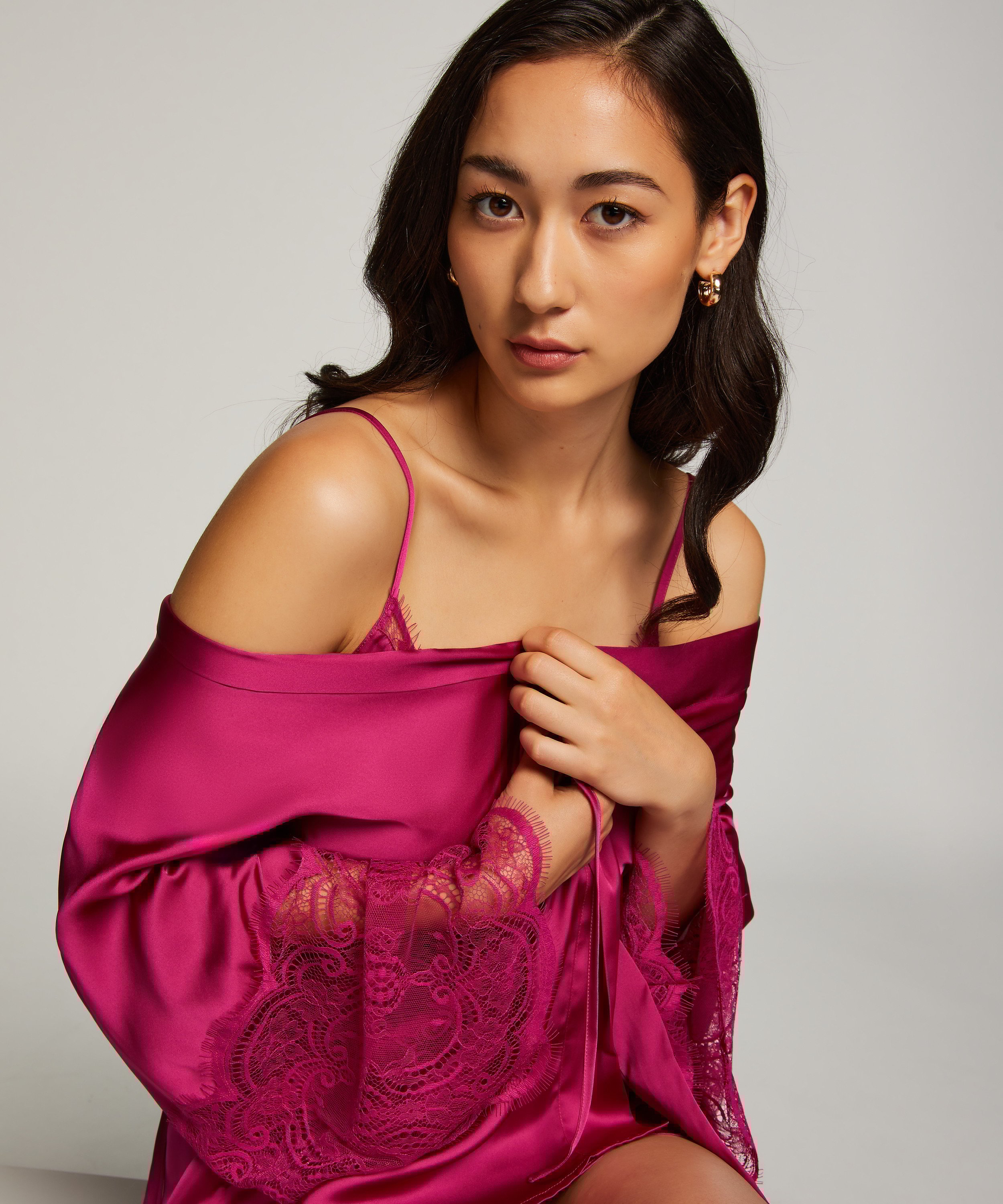 Kimono Satin, Rosa, main