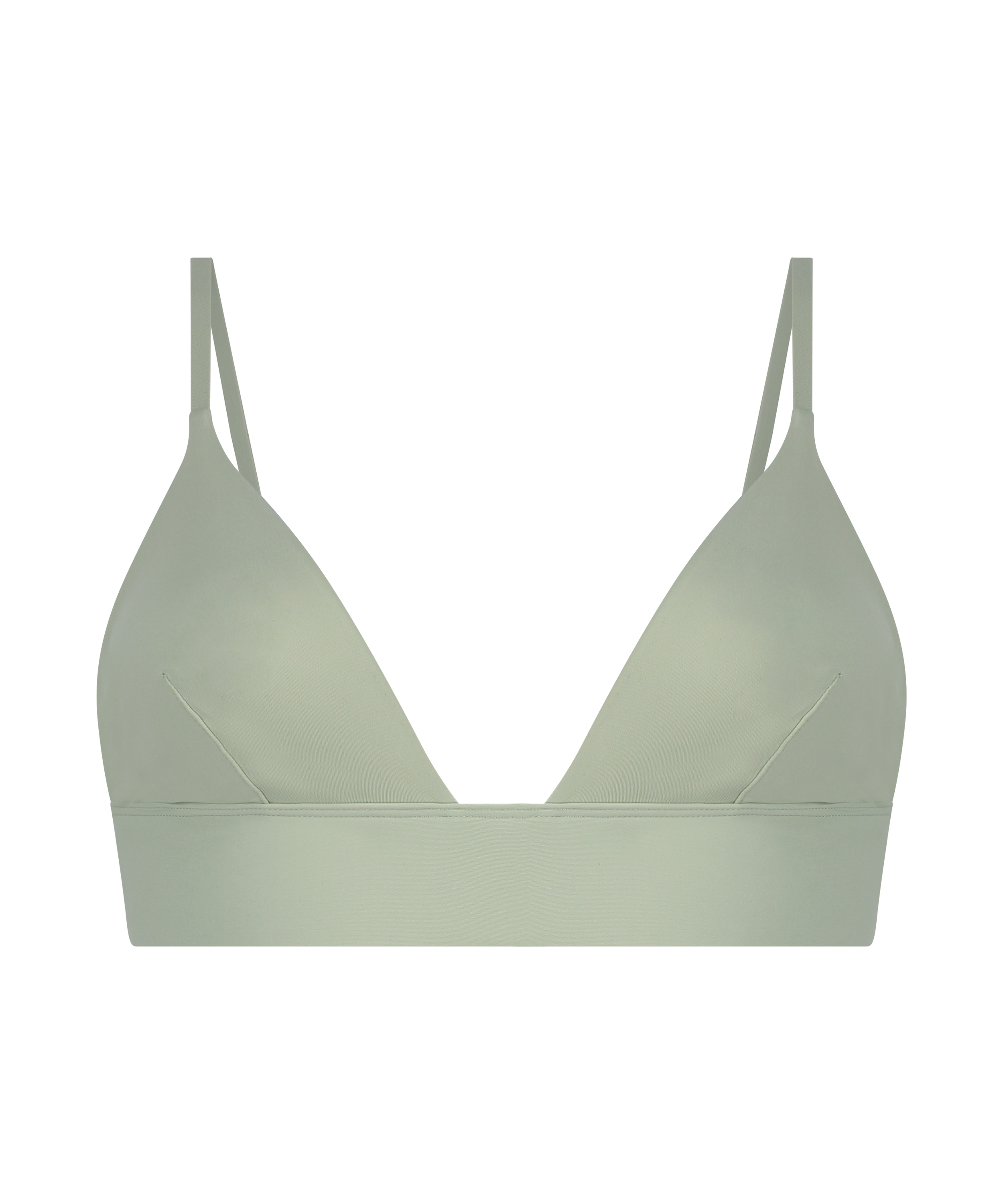 Triangular Bralette Smooth, Verde, main