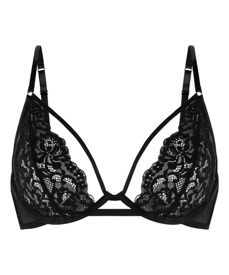 Sujetador sin aros y sin copas Cinnamon, Negro