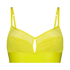 Bralette de rejilla Flexing, Amarillo