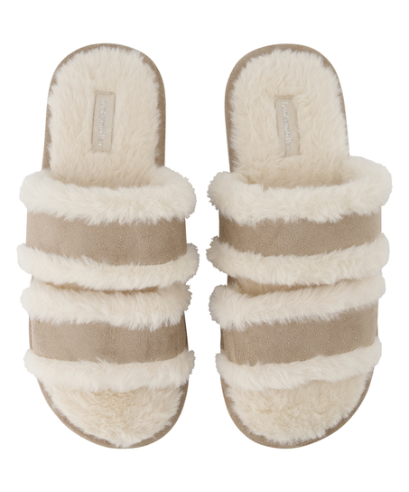 Pantuflas Hannah, Beige