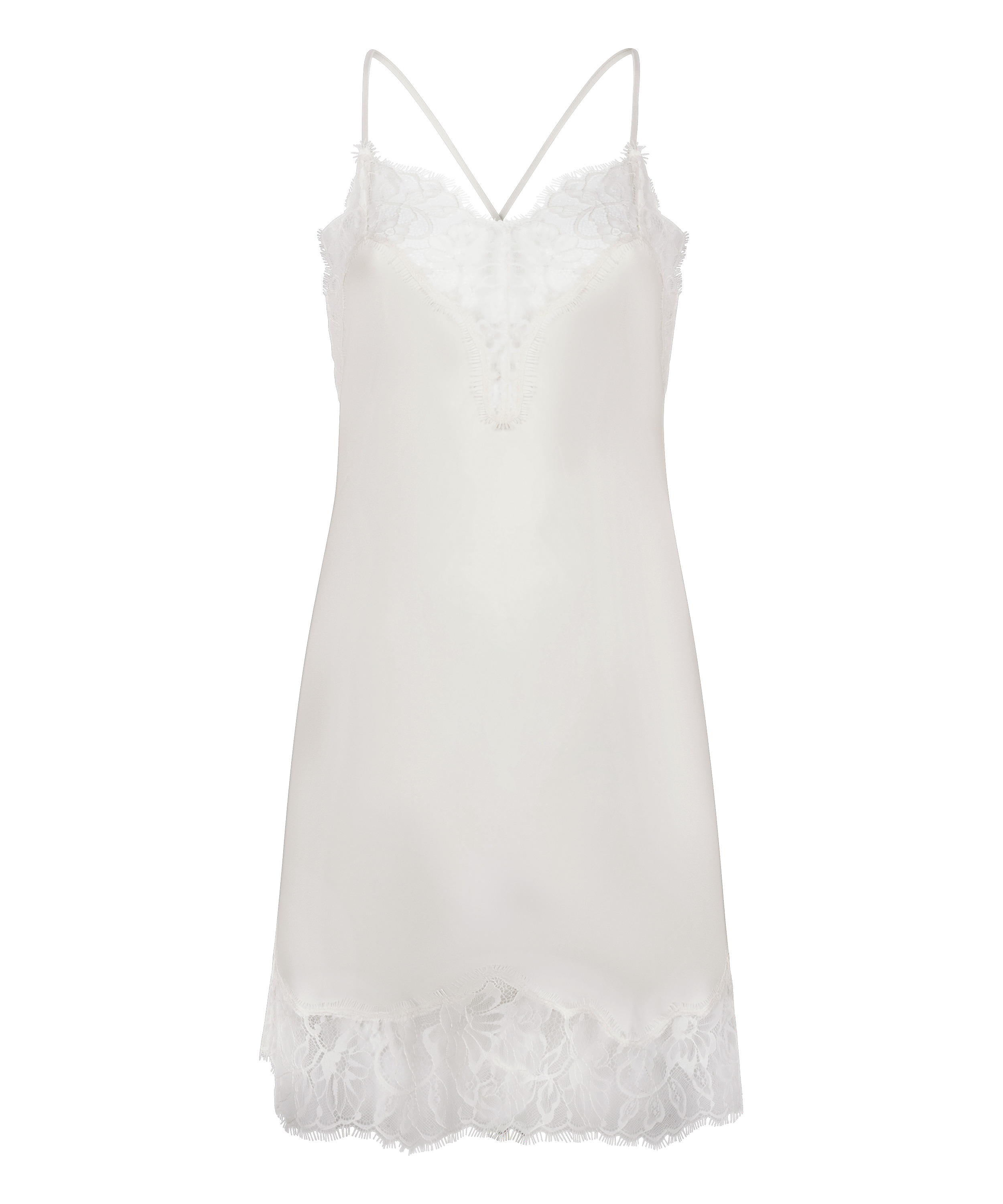 Vestido lencero Valerie, Blanco, main