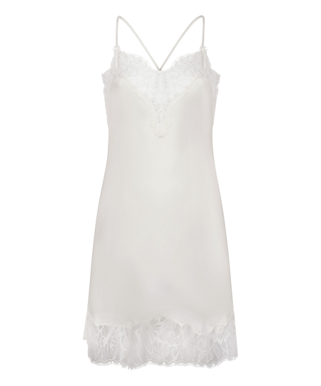 Vestido lencero Valerie, Blanco