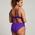 Crop top de bikini Eclipse, Morado