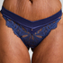Tanga Grace de tiro alto, Azul