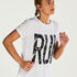 Camiseta de deporte HKMX con manga corta, Blanco