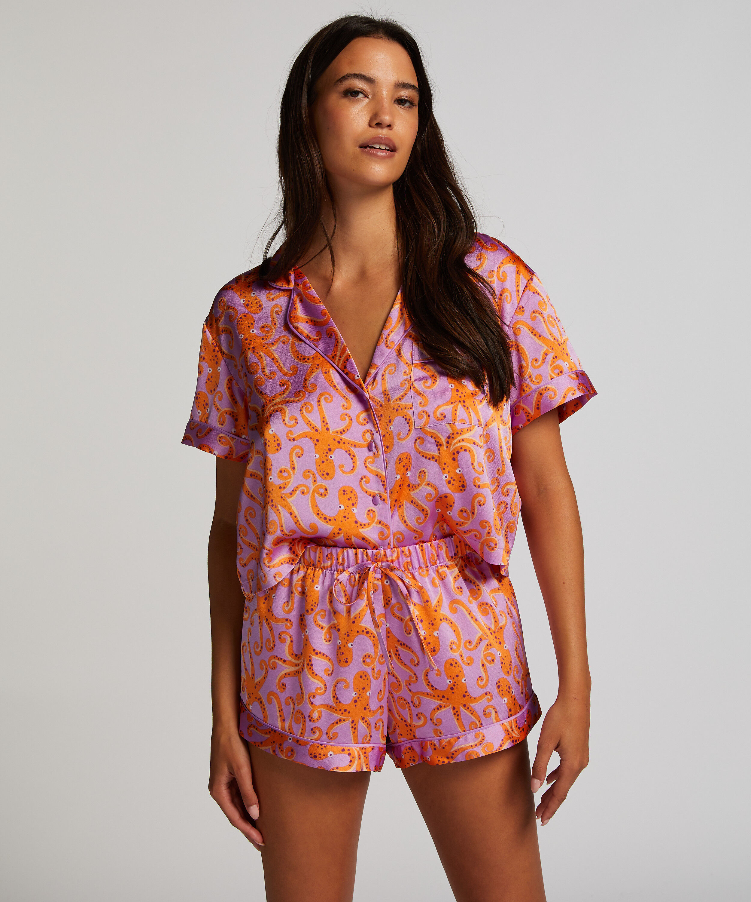 Pantalón de pijama Satin, Morado