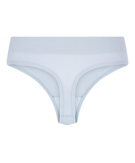 Tanga de tiro alto Dianne, Azul