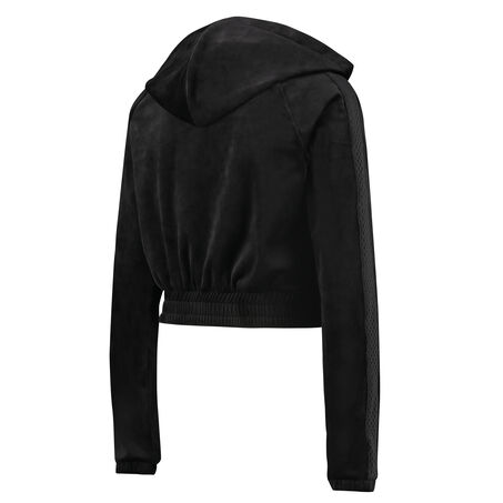 Chaqueta de terciopelo HKMX, Negro