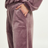 Pantal&oacute;n Tall de deporte de terciopelo, Morado