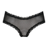 Brasileña en forma de V burn-out mesh, Negro