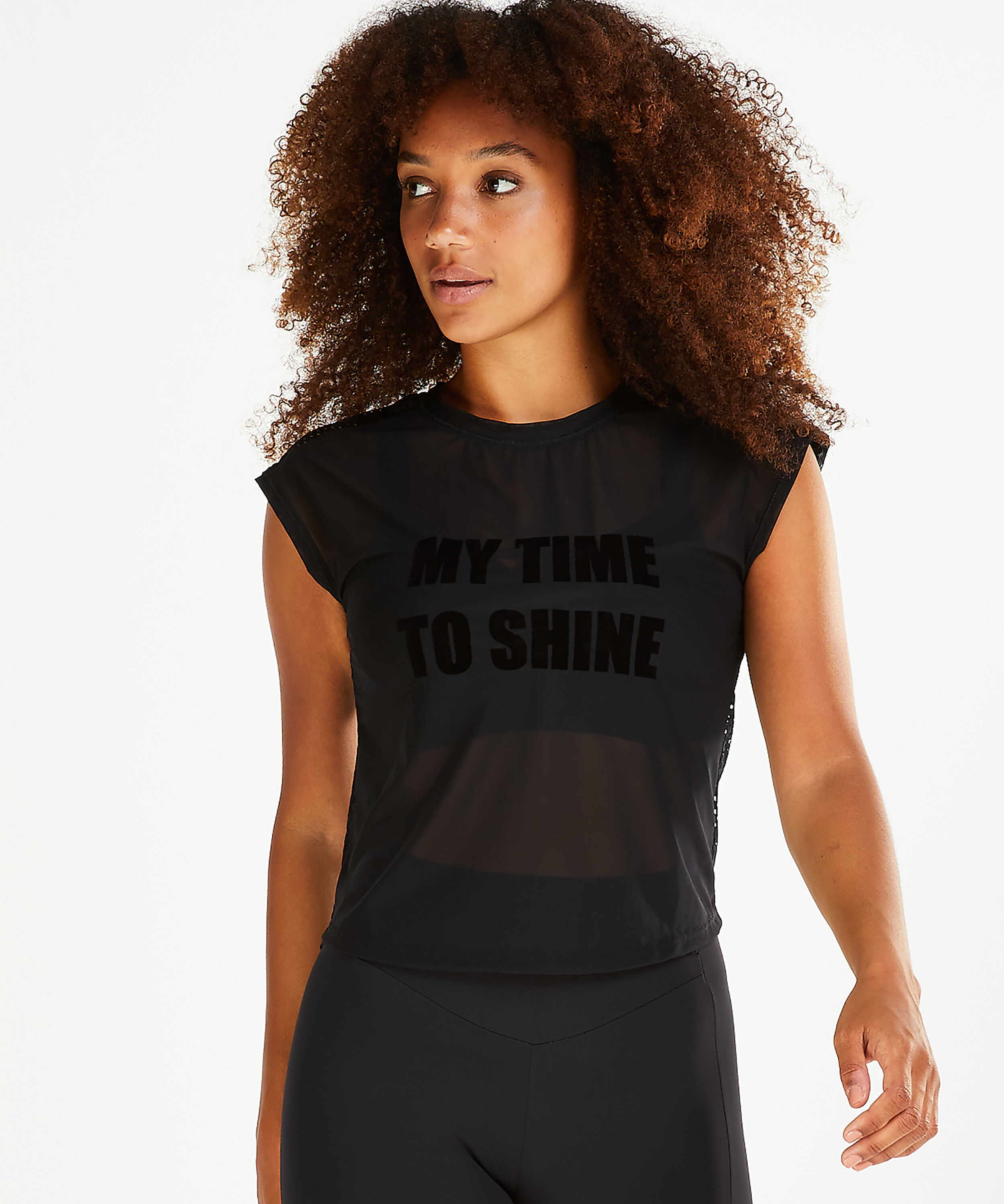 Top deportivo HKMX Time To Shine, Negro