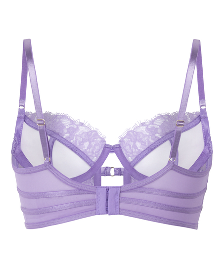 Sujetador longline de aros preformado Nienke, Morado