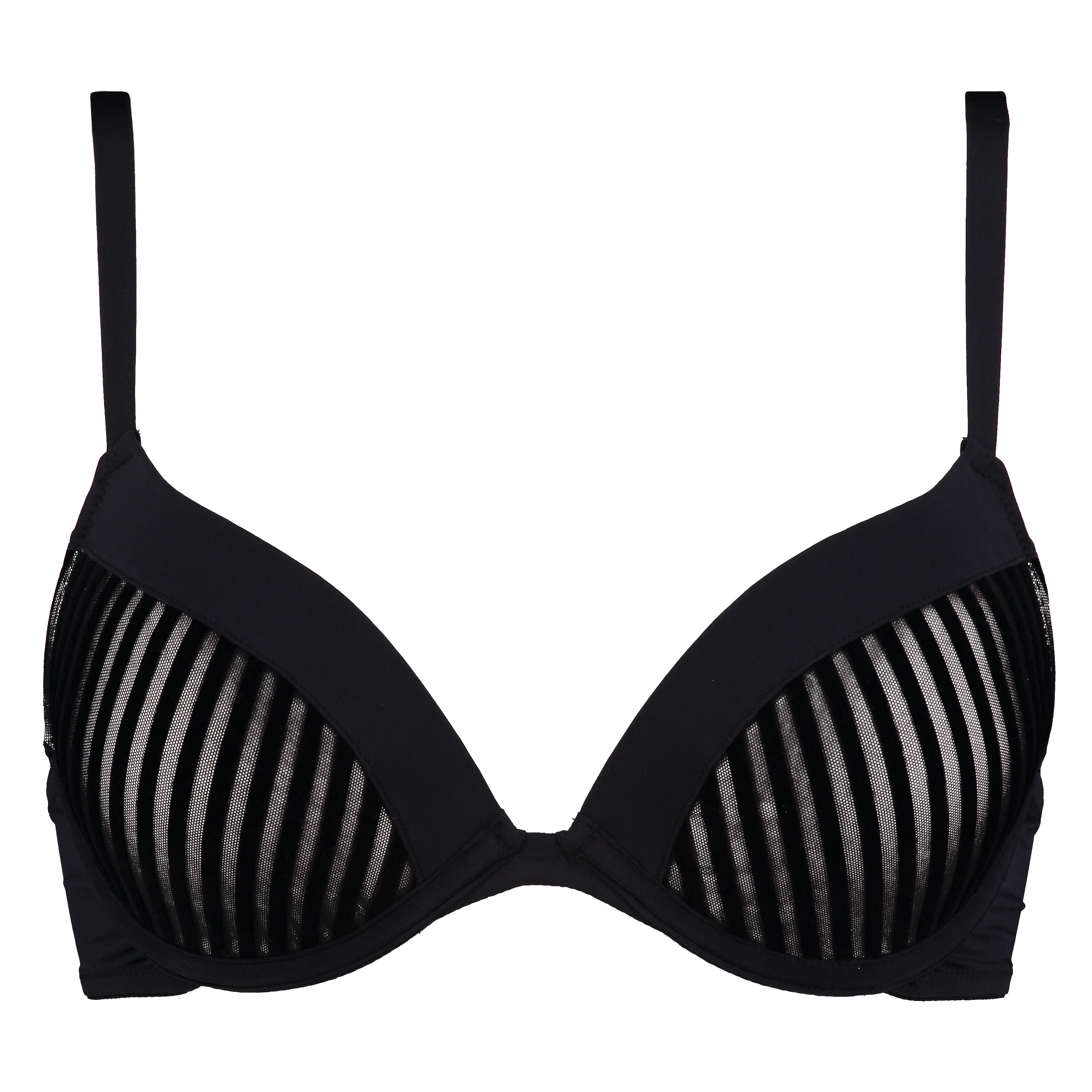 Sujetador push-up de aros preformado Pia, Negro