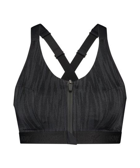 HKMX Sujetador deportivo The Pro de nivel 3, Negro