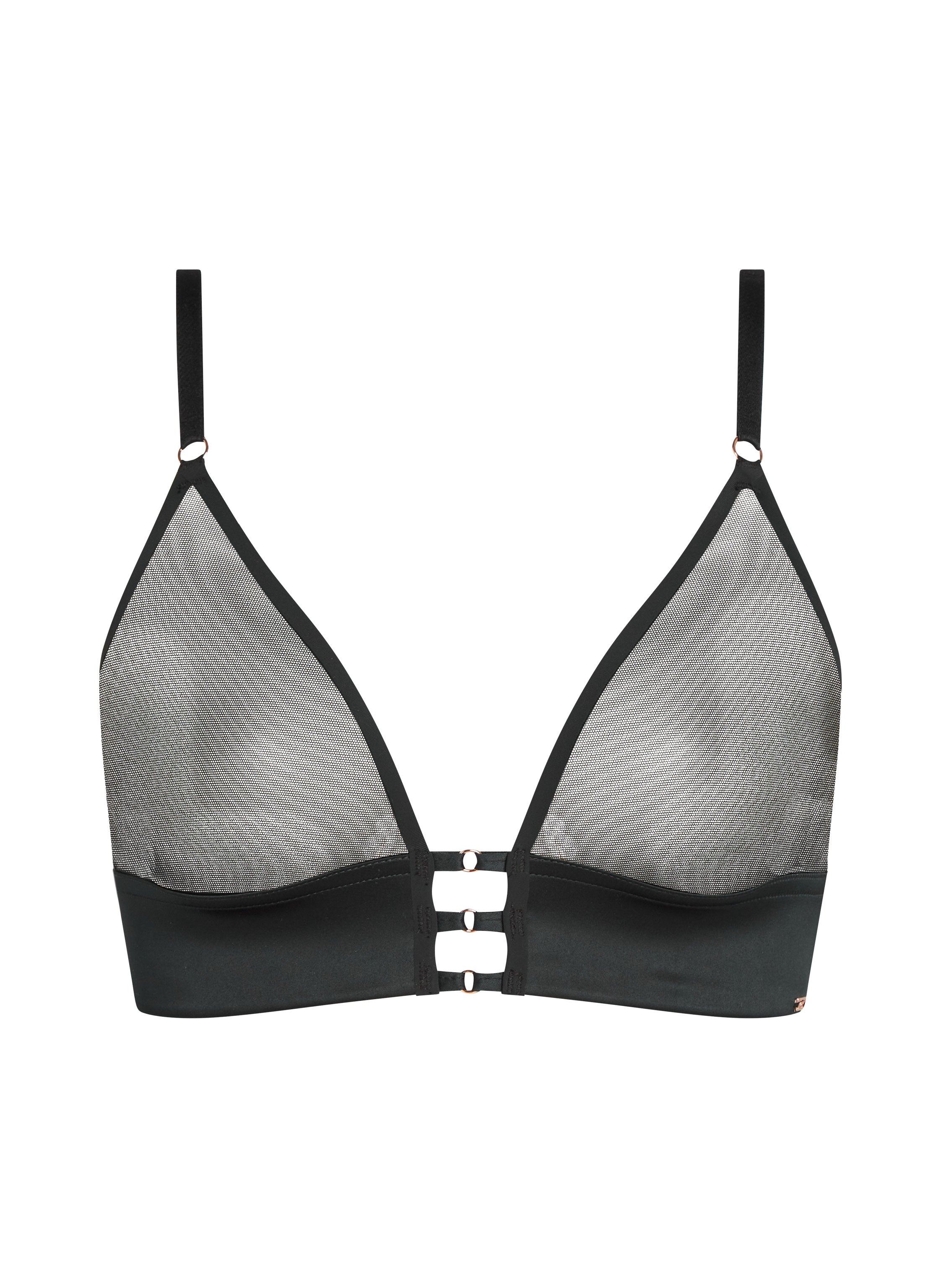 Bralette Mesh Essentials, Negro, main