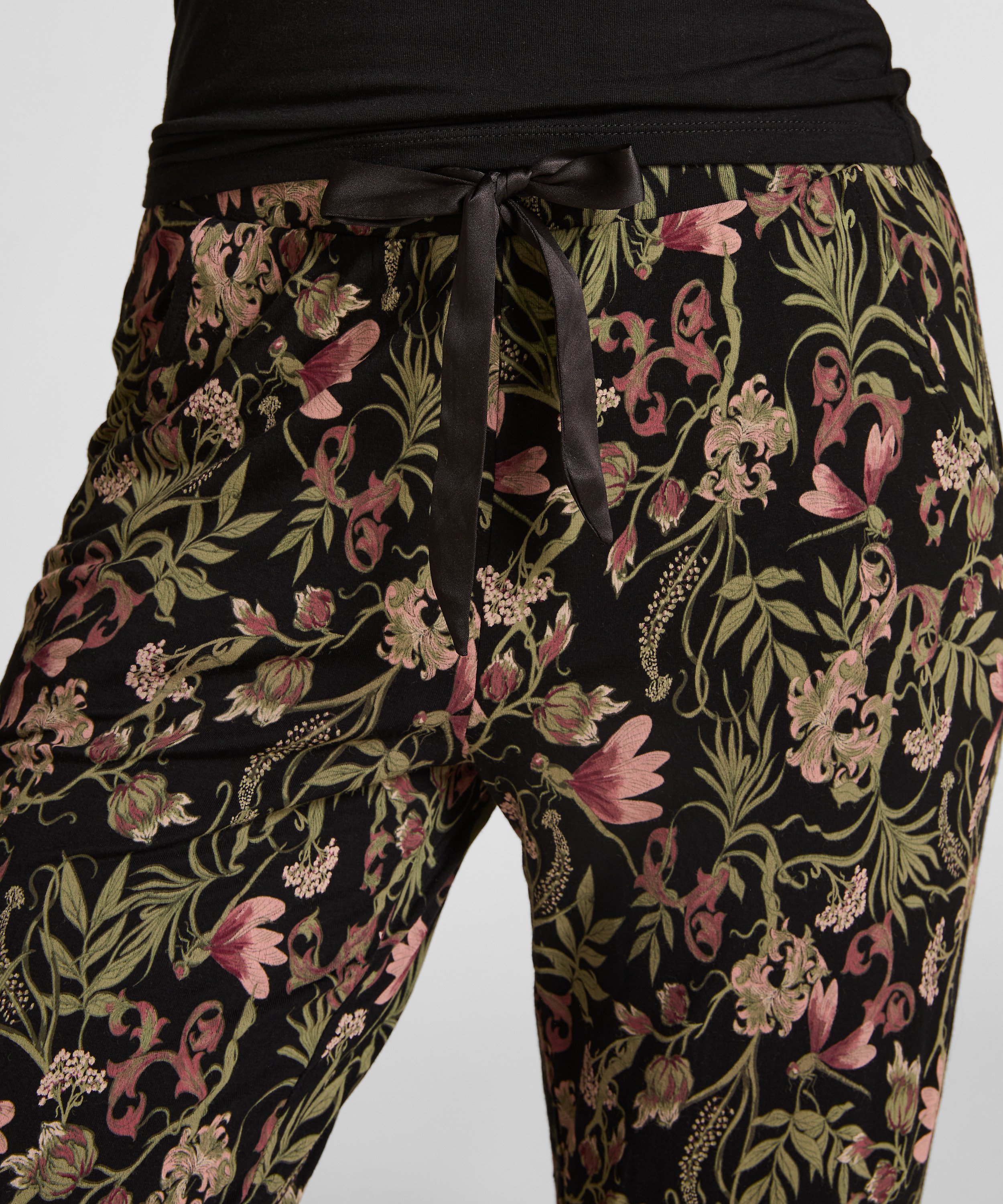 Pantalón de pijama Jersey, Negro, main