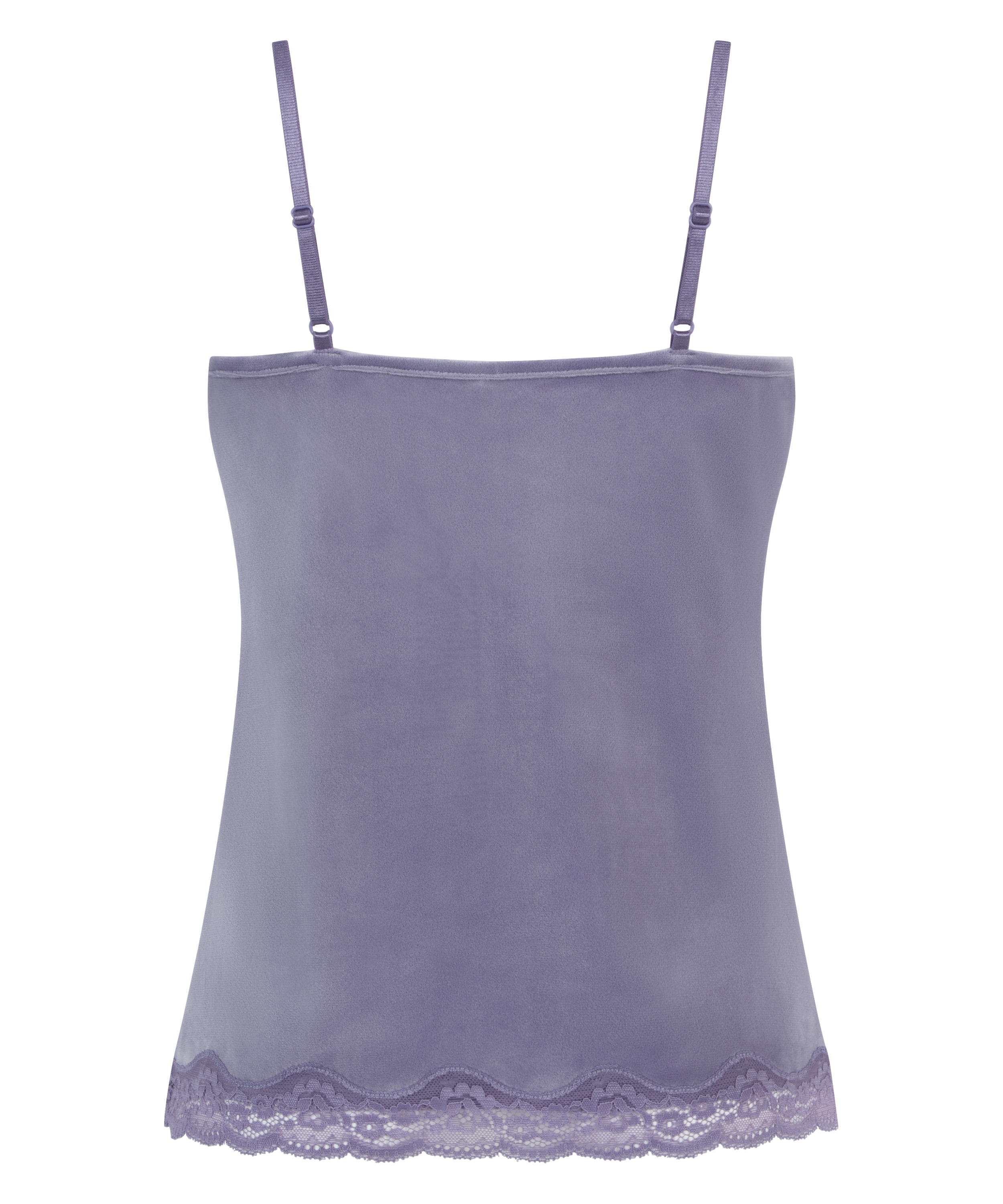 Camiseta top Velours Lace, Morado, main
