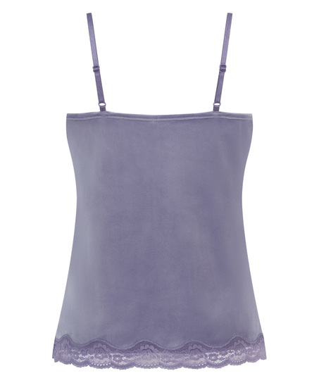 Camiseta top Velours Lace, Morado
