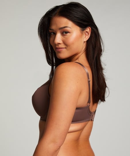 Sujetador de aros reductor no preformado Nina, Marrón