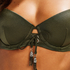 Top de bikini con aros preformado Lucia, Verde