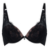 Sujetador con aros y relleno Mirabella, Negro