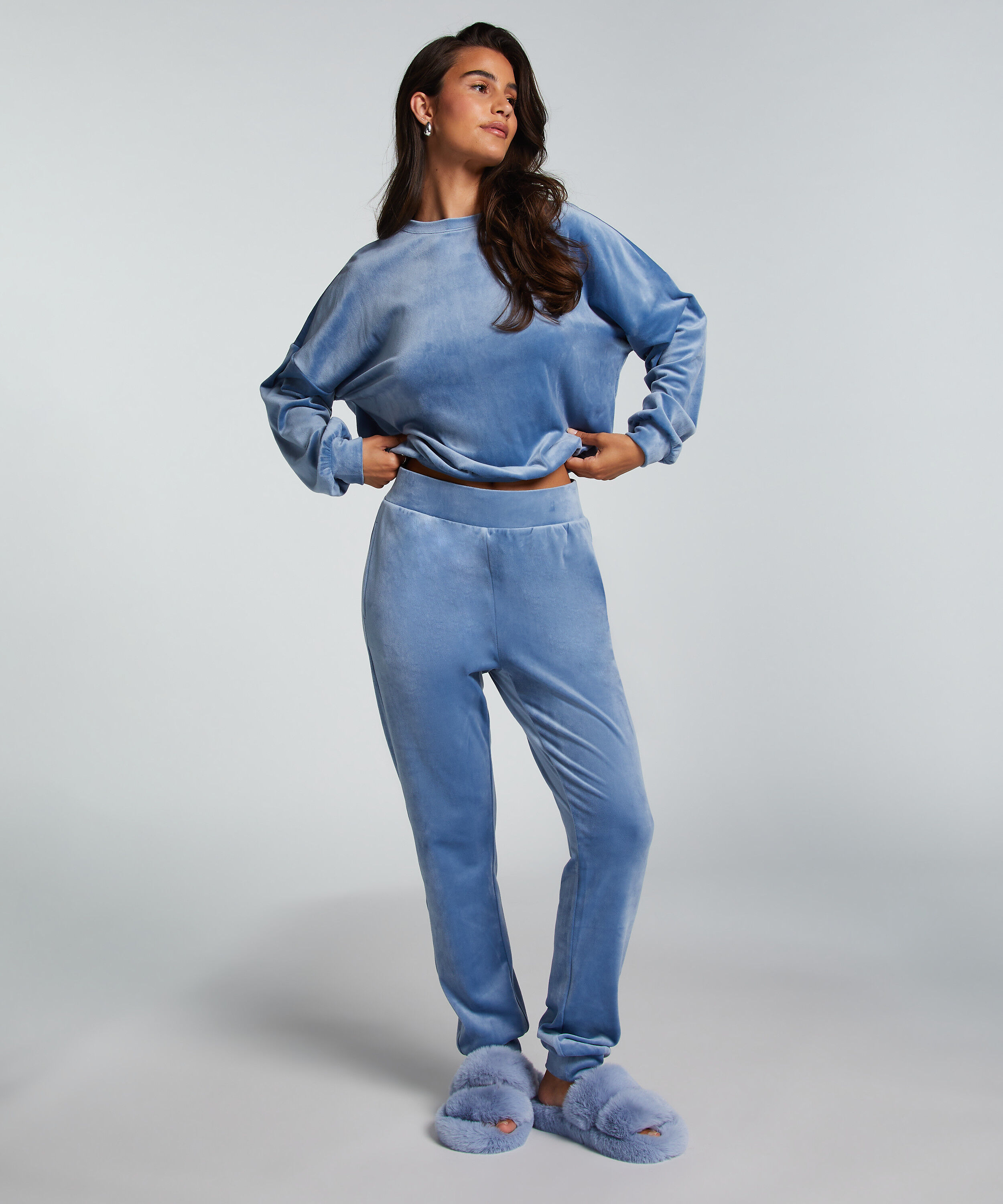 Tall Pantalones de deporte Velours, Azul