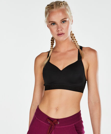 Sujetador deportivo HKMX The All Star Level 2, Negro