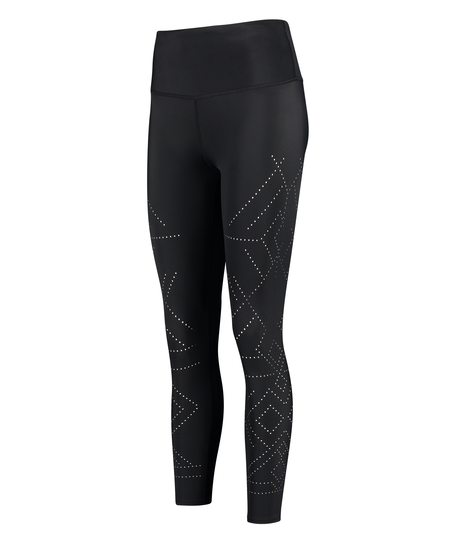 HKMX Legging deportivo de tiro alto Naira, Negro