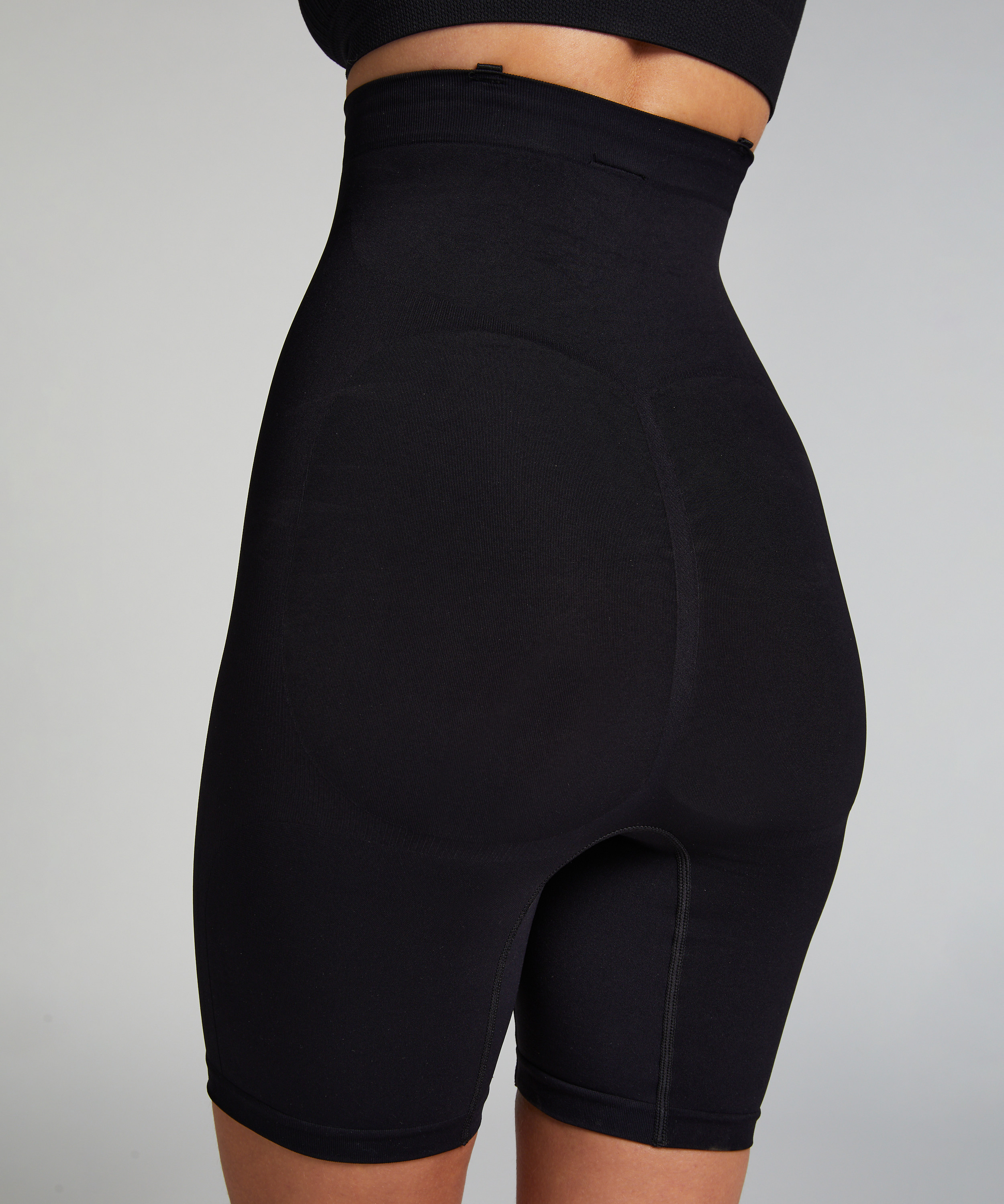 ﻿Faja correctora sin costuras para muslos, Negro, main